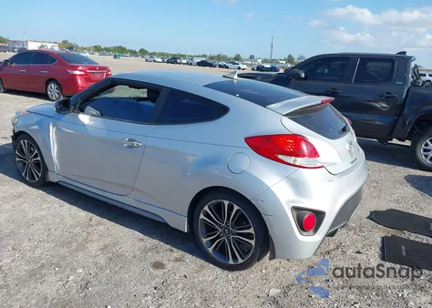 2016 Hyundai Veloster Turbo из США, поврежденный, VIN KMHTC6AE4GU303847